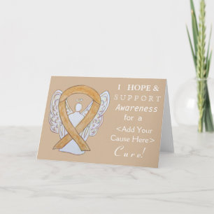 Amber Awareness Ribbon Custom Angel Cards