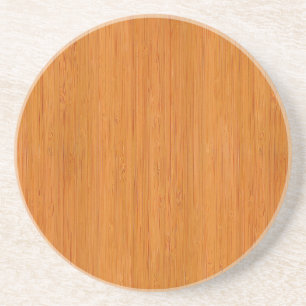Amber Bamboo Wood Grain Look Coaster