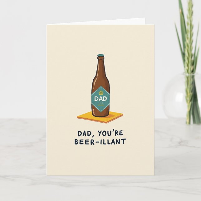 Amber Beverage Fathers Day Card (Front)