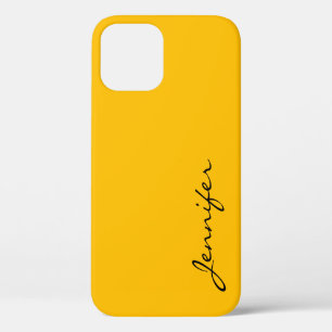Amber colour background iPhone 12 pro case