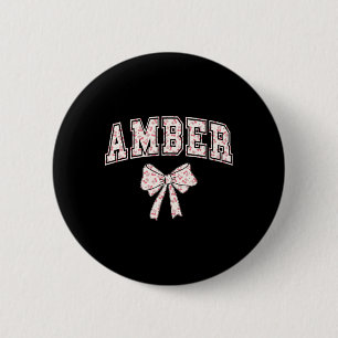 Amber Coquette Bow Shirt Women Ribbon Mother's Day 2 Inch Round Button