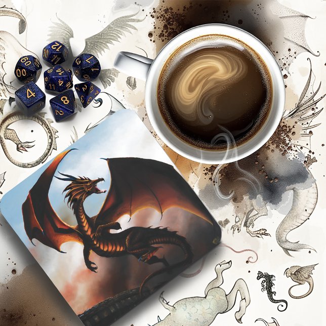 Amber Dragon Fantasy Coaster (Creator Uploaded)