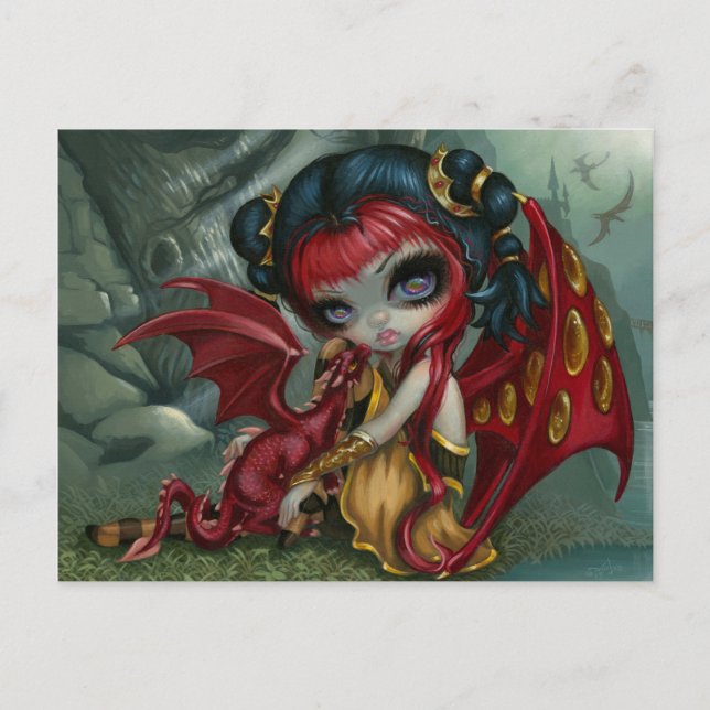 "Amber Dragonling" Postcard (Front)