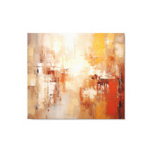 Amber Echoes Abstract Painting - Earth Tones