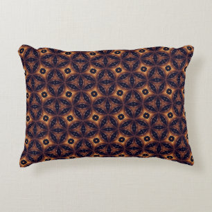 Amber Eclipse Mosaic Accent Pillow