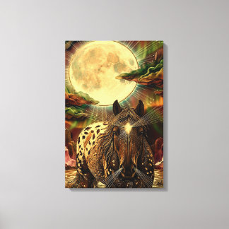 Amber Equine Aura Canvas Print