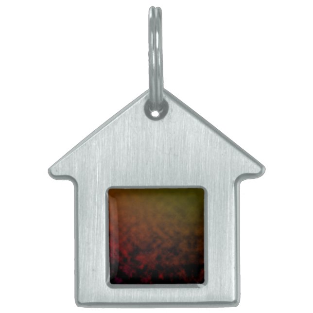 Amber Fade Pet ID Tag (Front)