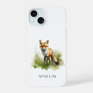 Amber Gaze: Meadow Fox, custom iPhone 15 Case