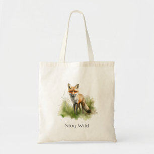 Amber Gaze: Meadow Fox, custom Tote Bag