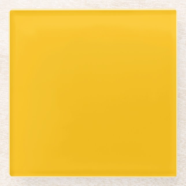 Amber Glass Coaster (Front)