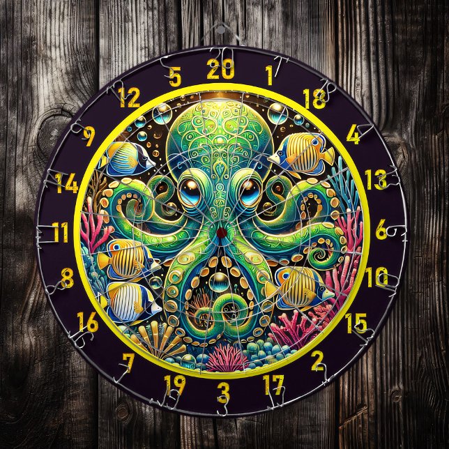 Amber Glow Octopus Dartboard (Creator Uploaded)