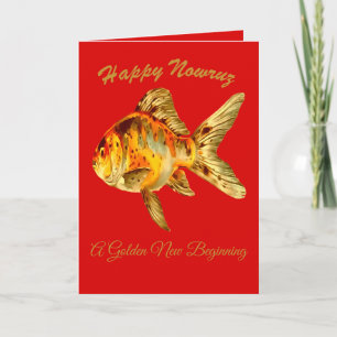 Amber Grace Happy Nowruz Goldfish Card