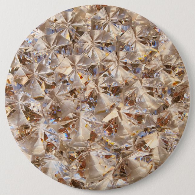 Amber Ice Style 6 Inch Round Button (Front)