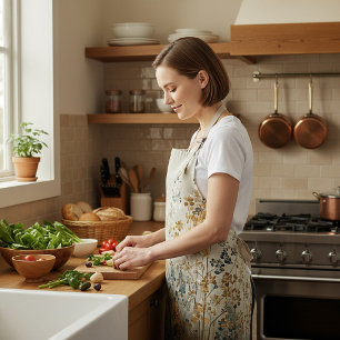 Amber meadow floral apron