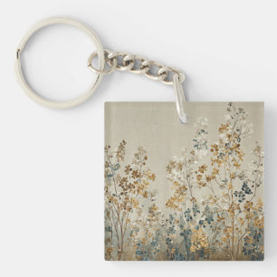 Amber meadow floral keychain