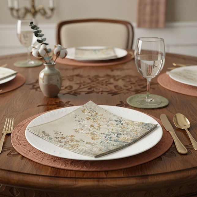 Amber meadow floral napkin (Creator Uploaded)