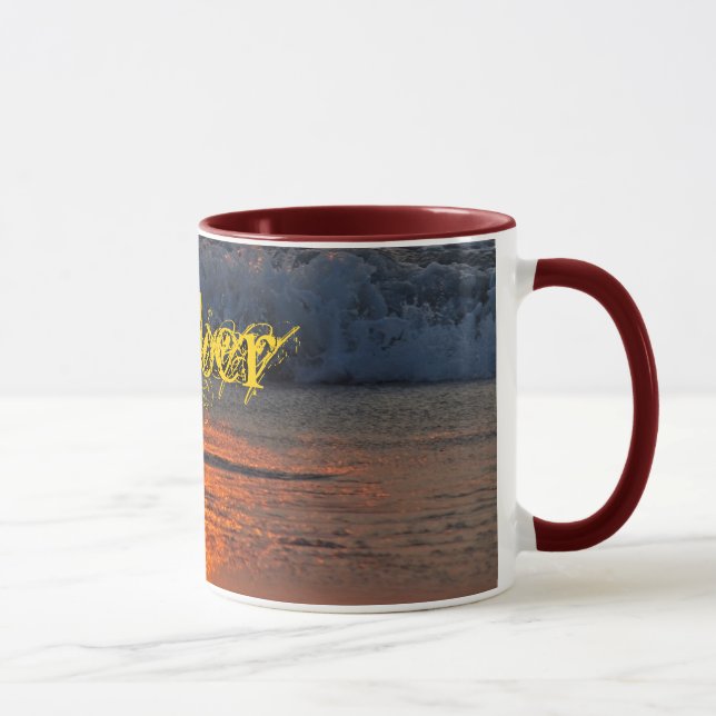 Amber mug - sunrise reflections (Right)