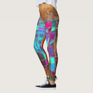 ”Amber Opening” by Paul Buică Leggings