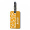 Amber Orange Giraffe Print; Personalized
