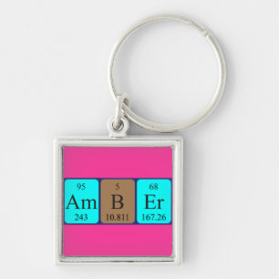 Amber periodic table name keyring
