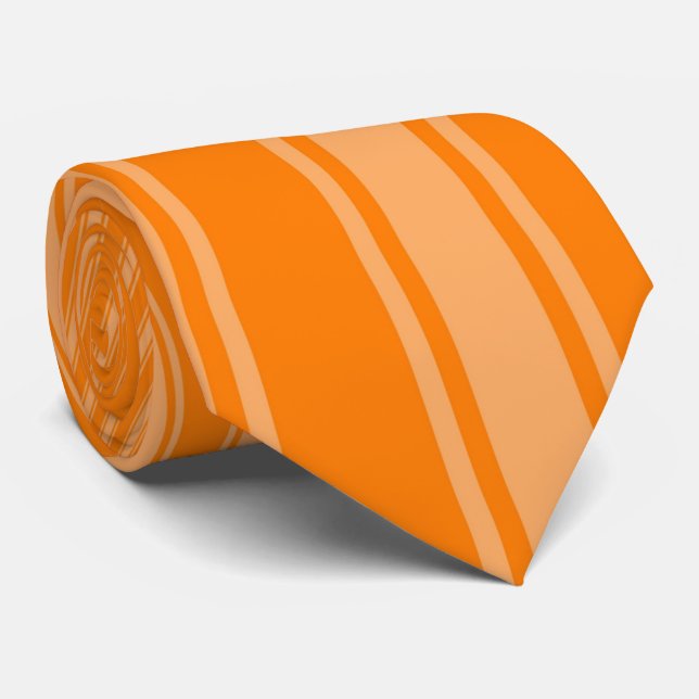 Amber (SAE-ECE) Colour Stripe Funky Pattern Tie (Rolled)