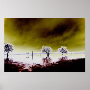 Amber Sky Poster