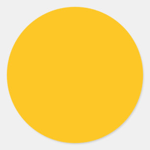 Amber	 (solid colour)  classic round sticker