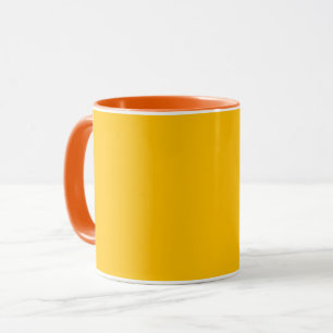 Amber	 (solid colour)  mug