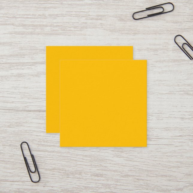 Amber Square Business Card (Front/Back In Situ)