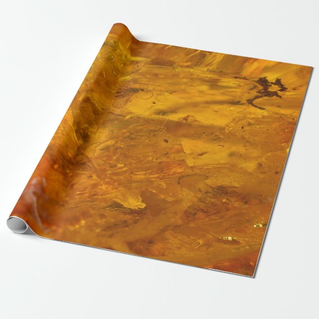 Amber stone close up wrapping paper (Unrolled)