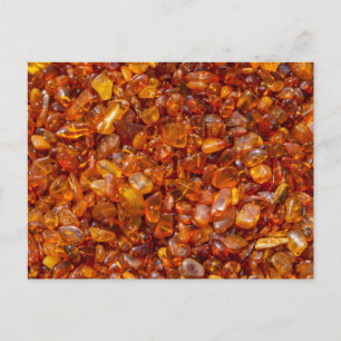 Amber stones postcard
