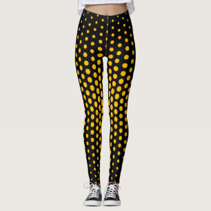 Amber Techno Dot Pattern Leggings