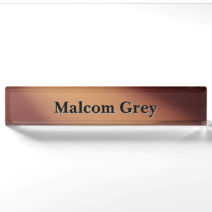 Amber twilight moonlight ombre effect nameplate