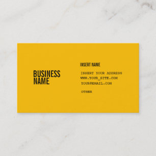 Amber With Columns Condensed Fonts Business Card