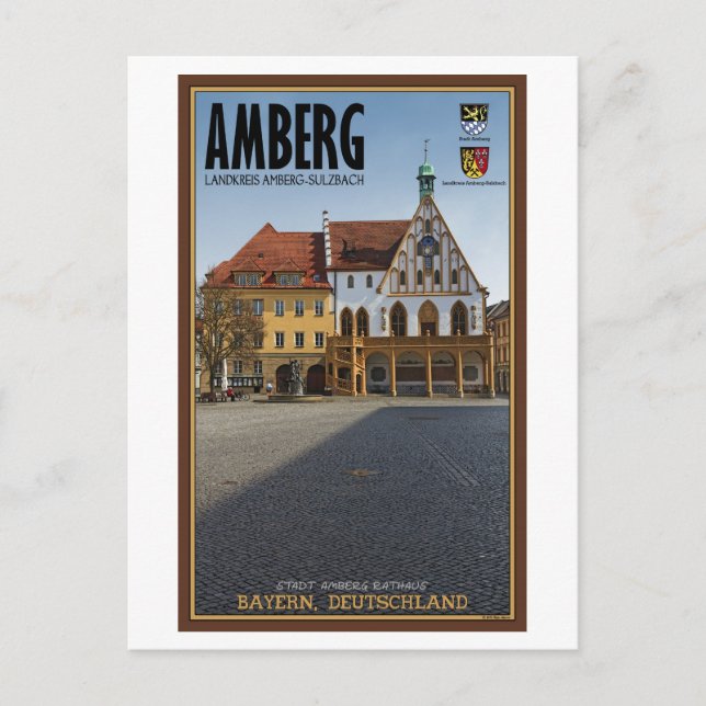 Amberg - Rathaus Postcard (Front)