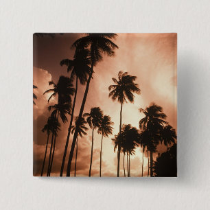 Ambergris Caye, Belize, Central America. 2 Inch Square Button