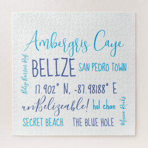 Ambergris Caye Belize Jigsaw Puzzle
