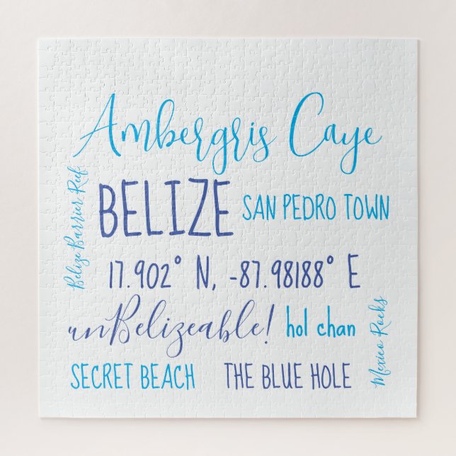 Ambergris Caye Belize  Jigsaw Puzzle (Vertical)
