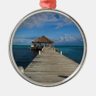 Ambergris Caye Belize Metal Ornament