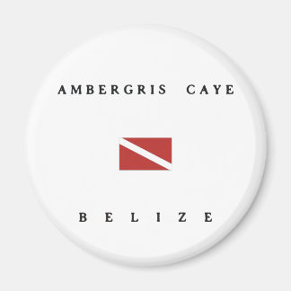 Ambergris Caye Belize Scuba Dive Flag Magnet
