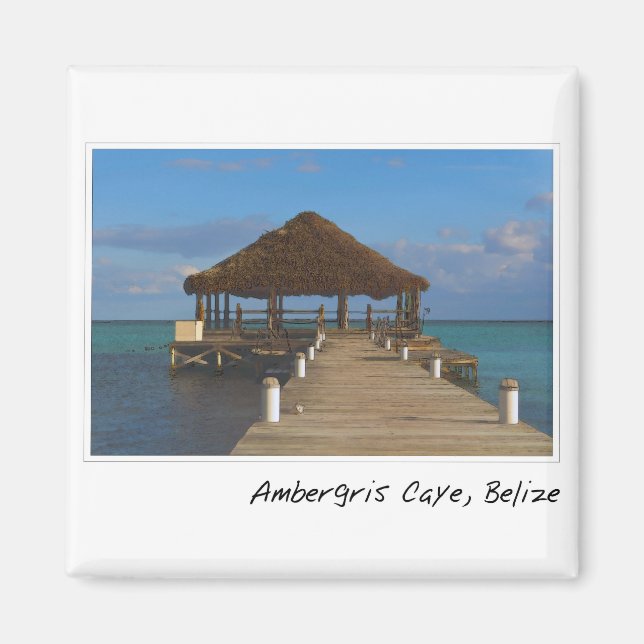 Ambergris Caye Belize Travel Destination Magnet (Front)