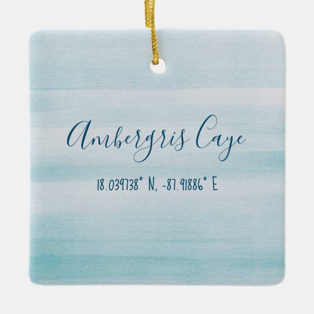Ambergris Caye Ornament (Front)