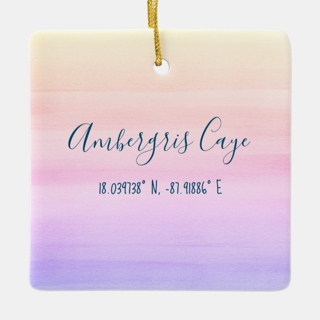 Ambergris Caye Ornament (Front)