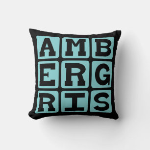 Ambergris, Whale Vomit Throw Pillow