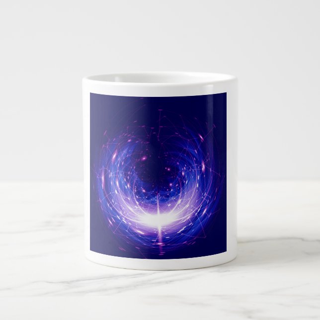 Amberlight Cold Blue Polar Flare Large Coffee Mug (Front)