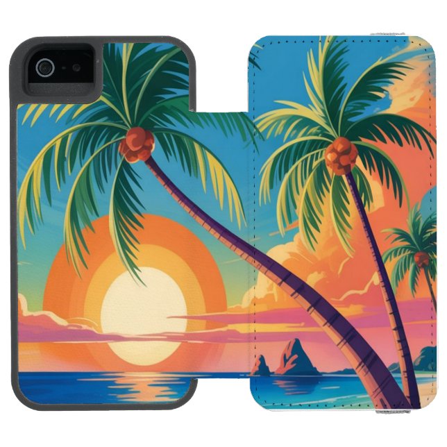 Ambiance Estivale Incipio iPhone Wallet Case (Folio Open)