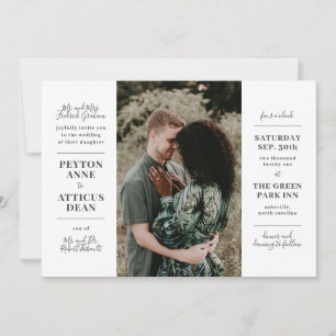 Ambiance moderne Faire-part de mariage avec photo