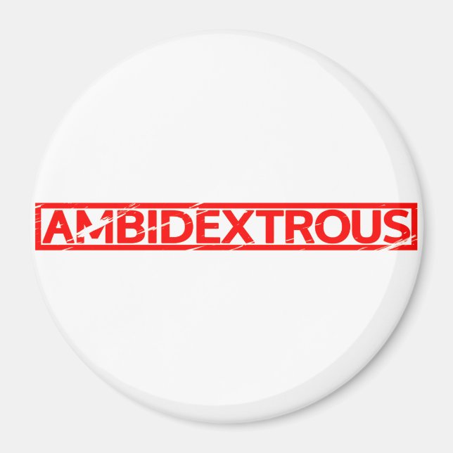Ambidextrous Stamp Magnet (Front)