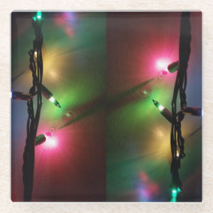 Ambient twinkle lights glass coaster