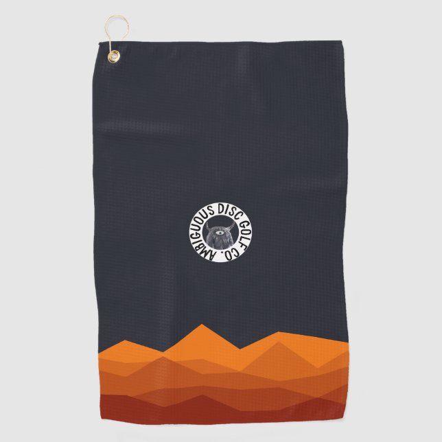 Ambiguous Disc Golf Bag Towel with Clip (Front)